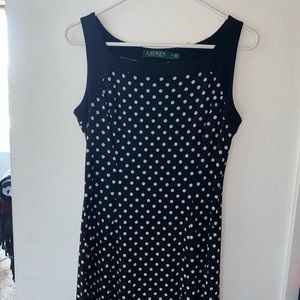 Black with white dot dress